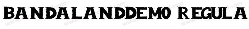 BandalandDemo Regular字体转换